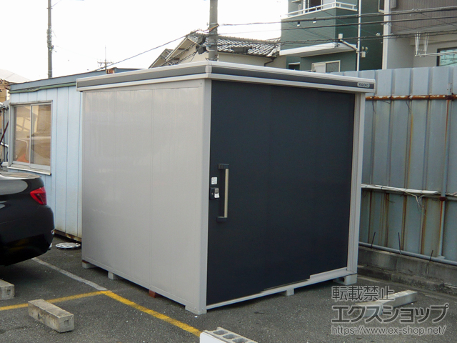 大阪府吹田市のの物置・屋外倉庫 エルモ 一般型 2220×2220×2117 LMD-2222-SM 施工例
