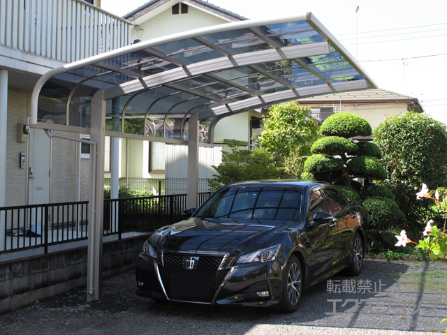 栃木県塩谷郡高根沢町ののカーポート レイナキャップポートグラン 積雪〜20cm対応 施工例