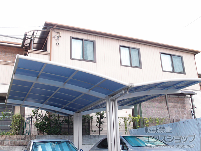 兵庫県芦屋市ののカーポート レイナポートグラン Y合掌　積雪〜20cm対応 施工例