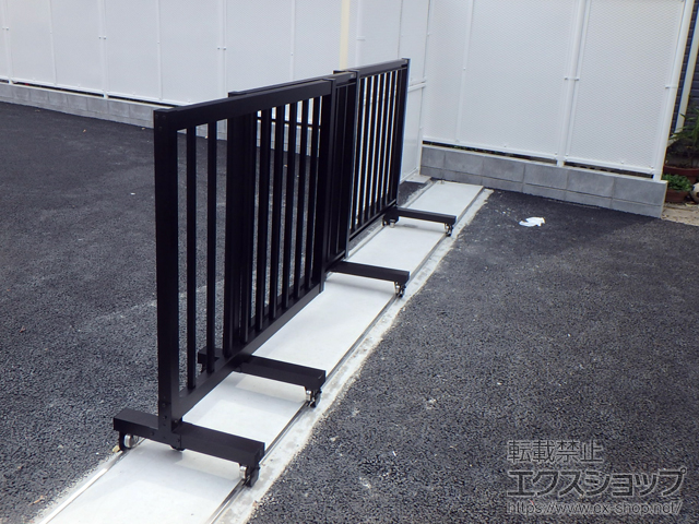 東京都足立区ののカーゲート ベルゲート ＨＧ型 両開き1412-3Ｗ 施工例