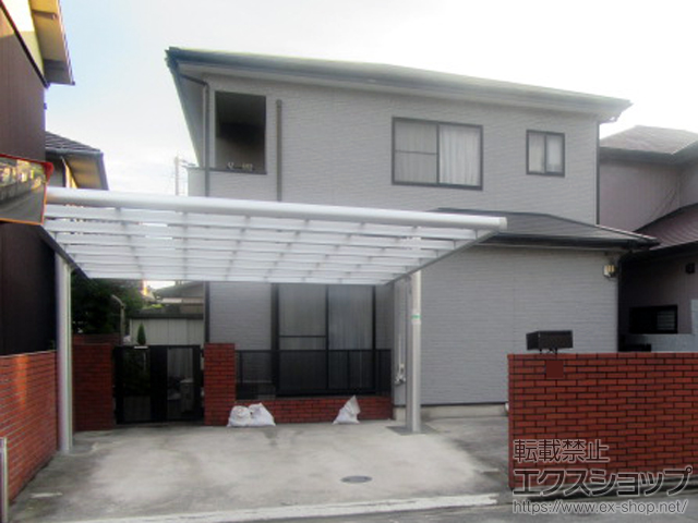 兵庫県姫路市ののカーポート 4G フォーグワイド 積雪〜20cm対応 施工例