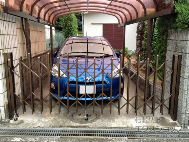 大阪府堺市ののカーゲート アルピタUH ノンレール 片開き 320S 施工例