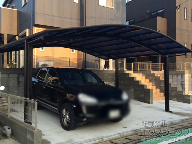 福岡県糸島市ののカーポート レイナツインポートグラン　積雪〜20cm対応 施工例