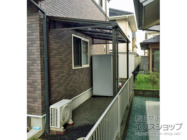 宮城県仙台市ののテラス屋根 スピーネ F型 1500 テラスタイプ 単体 積雪〜50cm対応 施工例