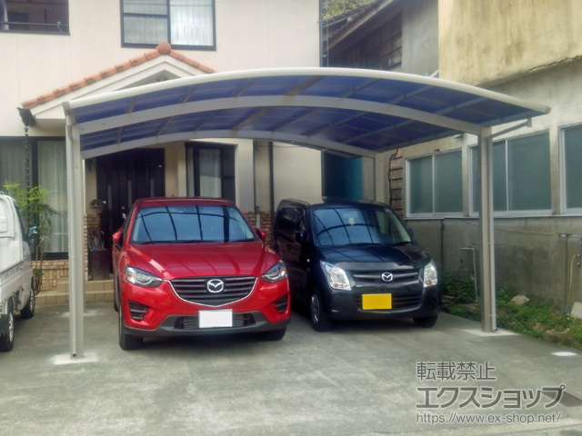 熊本県下益城郡美里町ののカーポート プレシオスポート ワイド 積雪〜20cm対応 施工例