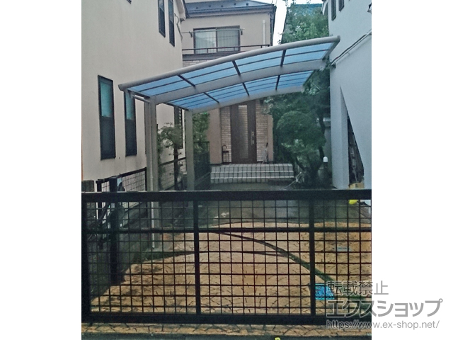 東京都杉並区ののカーポート ネスカR (ラウンドスタイル) 積雪〜20cm対応 施工例