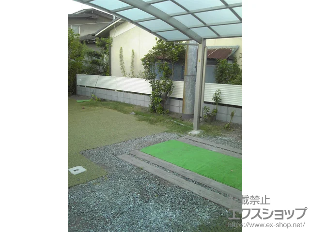 大分県大分市のValue Selectのフェンス・柵・塀 ミエーネフェンス 目隠しルーバータイプ 自由柱仕様 施工例
