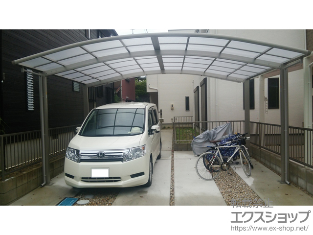 愛知県岡崎市ののカーポート プレシオスポート ワイド 積雪〜20cm対応 施工例