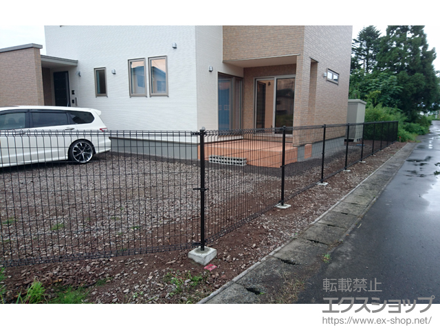 北海道茅部郡森町ののフェンス・柵 メッシュフェンスM0 間仕切 施工例