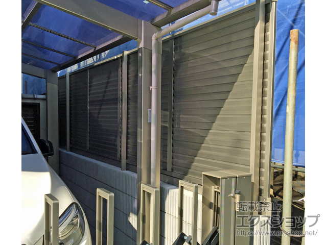 東京都世田谷区ののフェンス・柵 プレスタフェンス8型 フリーポールタイプ 施工例