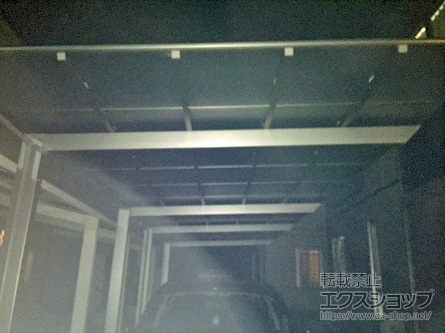 兵庫県揖保郡太子町ののカーポート ネスカＦ (フラットスタイル) 縦連棟 積雪〜20cm対応 施工例