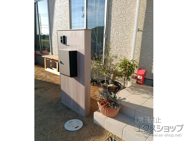 岡山県倉敷市のの機能門柱・ポスト ウォールスクリーン ファンクション門袖 施工例