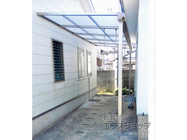 千葉県銚子市ののテラス屋根 スピーネ F型 テラスタイプ 単体 積雪〜20cm対応 施工例