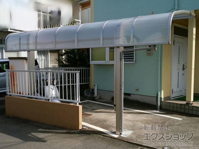 神奈川県平塚市ののカーポート プレシオスポート アルファ 積雪〜20cm対応 施工例