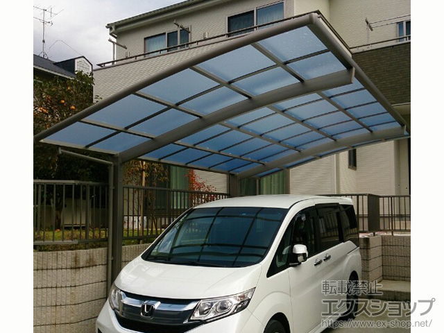 千葉県柏市ののカーポート ネスカR (ラウンドスタイル) 積雪〜20cm対応 施工例