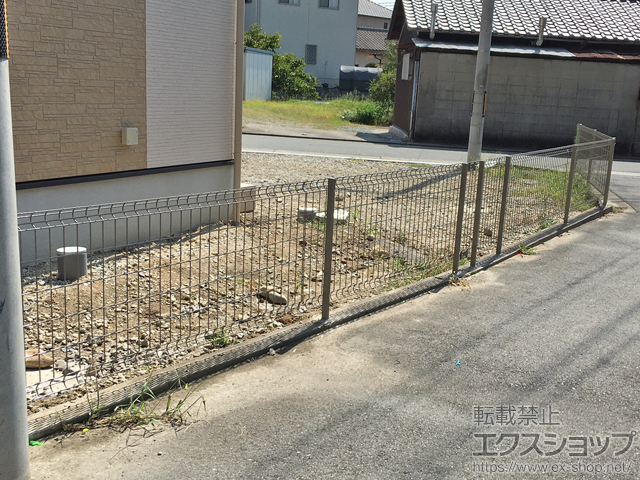 兵庫県加古郡播磨町ののフェンス・柵 ハイグリッドフェンスUF8型 フリーポールタイプ 施工例