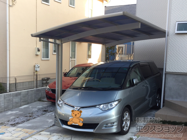 神奈川県横浜市ののカーポート プレシオスポート 積雪〜20cm対応 施工例