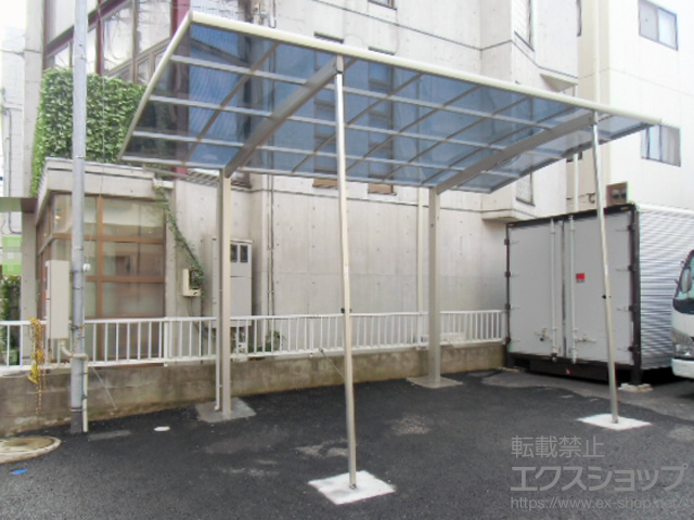 千葉県流山市ののカーポート レイナポートグラン　積雪〜20cm対応＋着脱式サポート ハイロング用 2本入り×1セット 施工例