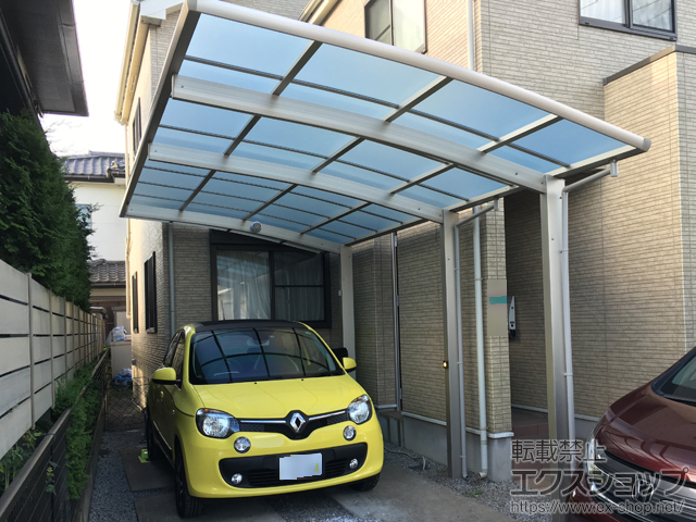 栃木県宇都宮市ののカーポート レイナポートグラン 延長　積雪〜20cm対応 施工例