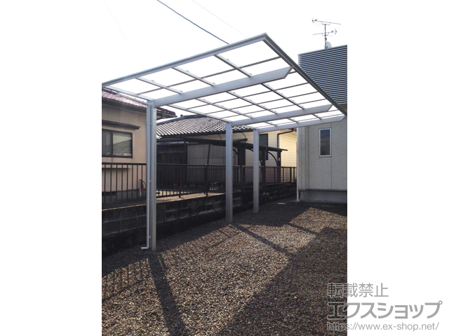 宮崎県都城市ののカーポート フーゴF (フラットスタイル) 延長 積雪〜20cm対応 施工例
