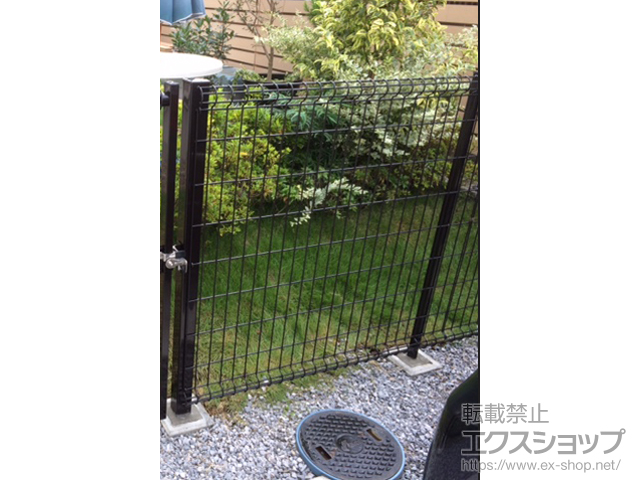 東京都町田市ののフェンス・柵 ハイグリッドフェンスN8型 フリーポールタイプ 施工例