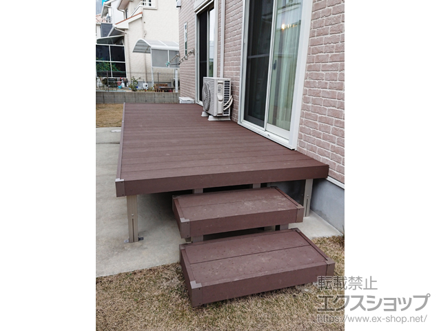 福岡県北九州市ののウッドデッキ リウッドデッキ 200 施工例