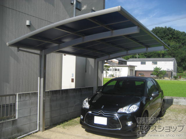 岡山県岡山市ののカーポート レイナポートグラン　積雪〜20cm対応 施工例