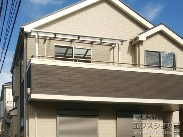 千葉県松戸市ののバルコニー・ベランダ屋根 スピーネ F型 屋根タイプ 単体 積雪〜20cm対応 施工例