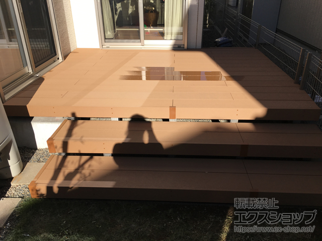 千葉県佐倉市ののウッドデッキ リウッドデッキ 200 施工例