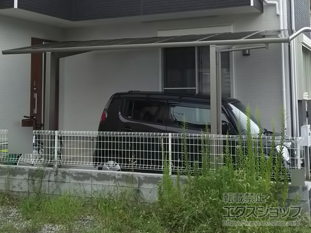 大阪府大阪府交野市ののカーポート ネスカR (ラウンドスタイル) 積雪〜20cm対応 施工例