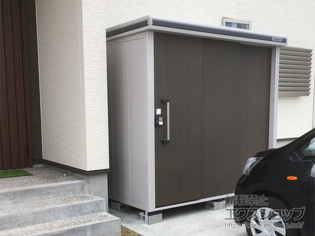 富山県富山市のの物置・屋外倉庫 エルモ 積雪型（LMDS-2215-DW ） 施工例