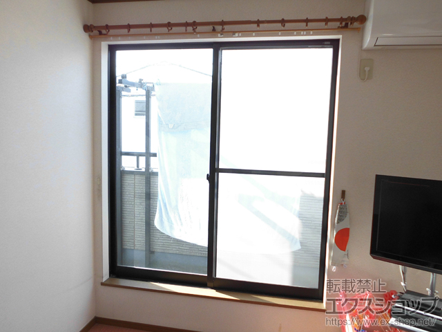 埼玉県越谷市のの二重窓（内窓） インプラス ダストバリア仕様 引違い窓 2枚建 施工例