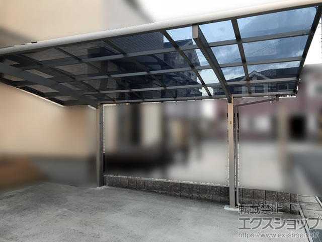 三重県ののカーポート プレシオスポート 積雪〜20cm対応 施工例