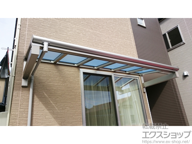 石川県金沢市ののバルコニー・ベランダ屋根 ヴェクターテラス F型 1500 ルーフタイプ 単体 積雪〜50cm対応 施工例