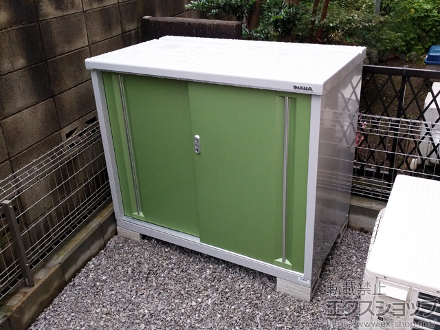 埼玉県所沢市のの物置・屋外倉庫 シンプリー 一般型 1320×755×1103 MJX-137B-P-LG 施工例