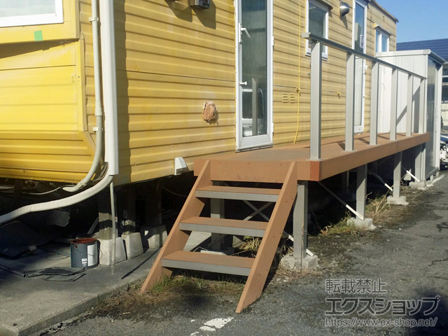 大阪府羽曳野市ののウッドデッキ リウッドデッキ 200 施工例