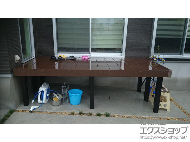 兵庫県加古川市ののウッドデッキ マージウッドデッキ 施工例