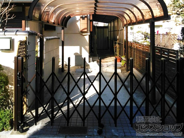 奈良県奈良市ののカーゲート トリップゲート RB型 ノンレール 片開き 30S 施工例