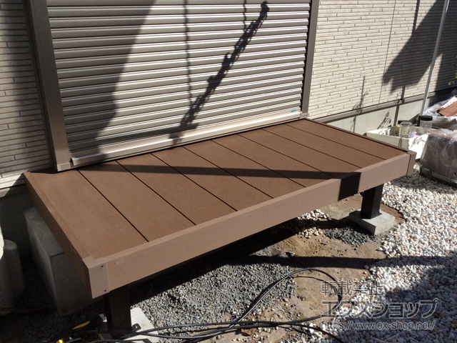 大阪府豊能郡豊能町ののウッドデッキ マージウッドデッキ 施工例