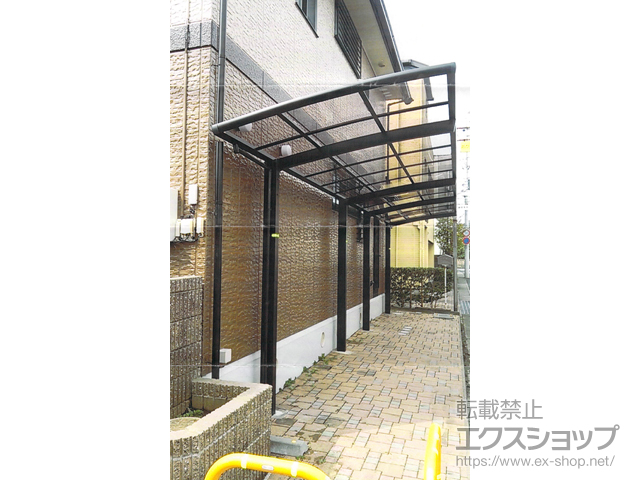 茨城県鉾田市ののカーポート フーゴRミニ (ラウンドスタイル) 縦連棟 積雪〜20cm対応 施工例