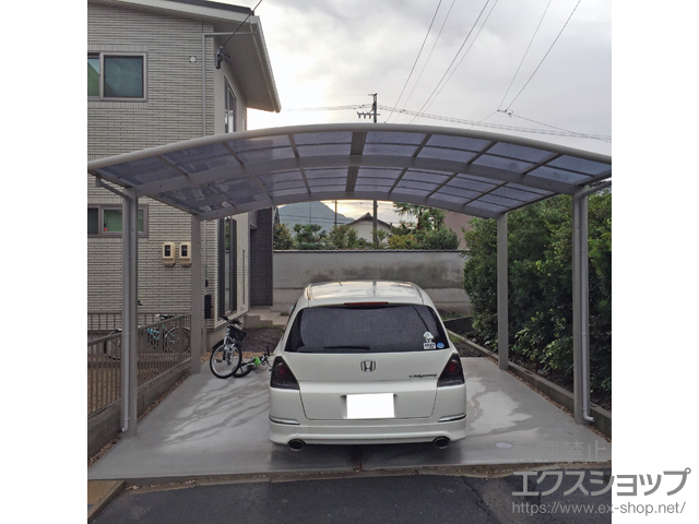 愛知県蒲郡市ののカーポート レイナツインポートグラン 積雪〜20cm対応 施工例