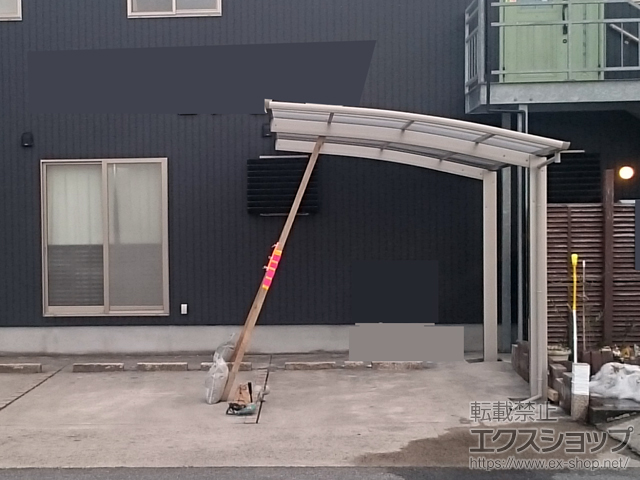 島根県松江市ののカーポート プレシオスポート 積雪〜20cm対応 施工例