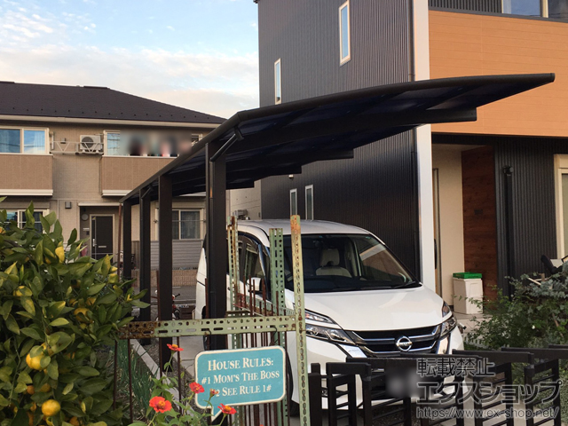 岐阜県岐阜市ののカーポート レイナポートグラン 縦連棟　積雪〜20cm対応 施工例