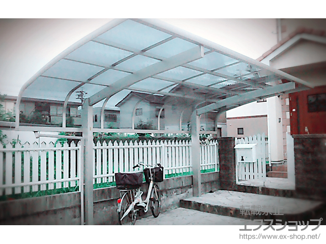 愛知県海部郡大治町ののカーポート プレシオスポート アルファ 積雪〜20cm対応 施工例