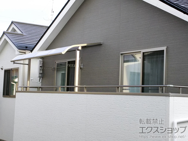 宮城県仙台市ののバルコニー・ベランダ屋根 スピーネ R型 屋根タイプ 単体 積雪〜20cm対応 施工例