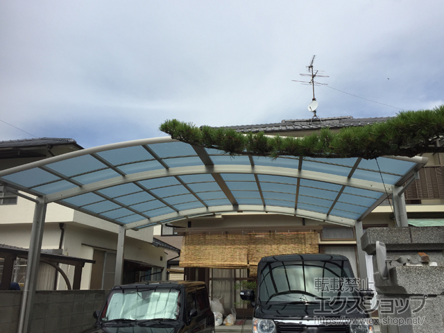 愛媛県松山市ののカーポート レイナツインポートグラン　積雪〜20cm対応 施工例