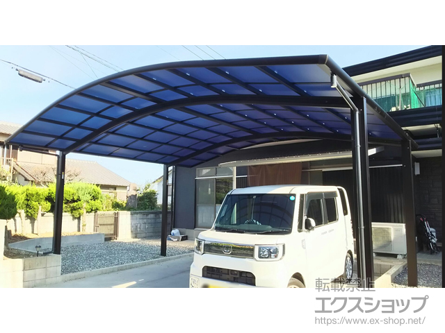 福岡県遠賀郡岡垣町ののカーポート レイナツインポートグラン　積雪〜20cm対応 施工例