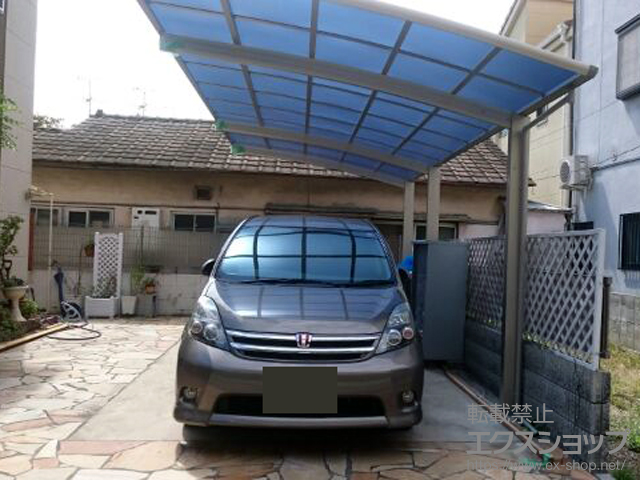 大阪府四條畷市ののカーポート レイナポートグラン 延長　積雪〜20cm対応 施工例