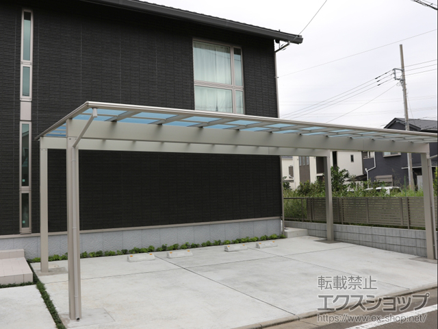 神奈川県伊勢原市ののカーポート エフルージュ トリプル 積雪〜20cm対応 施工例