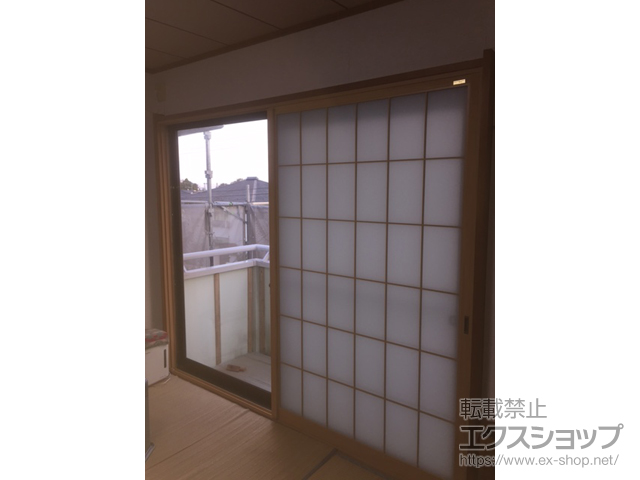 宮城県塩竈市のの二重窓（内窓） インプラスウッド ダストバリア仕様 引違い窓 2枚建 施工例